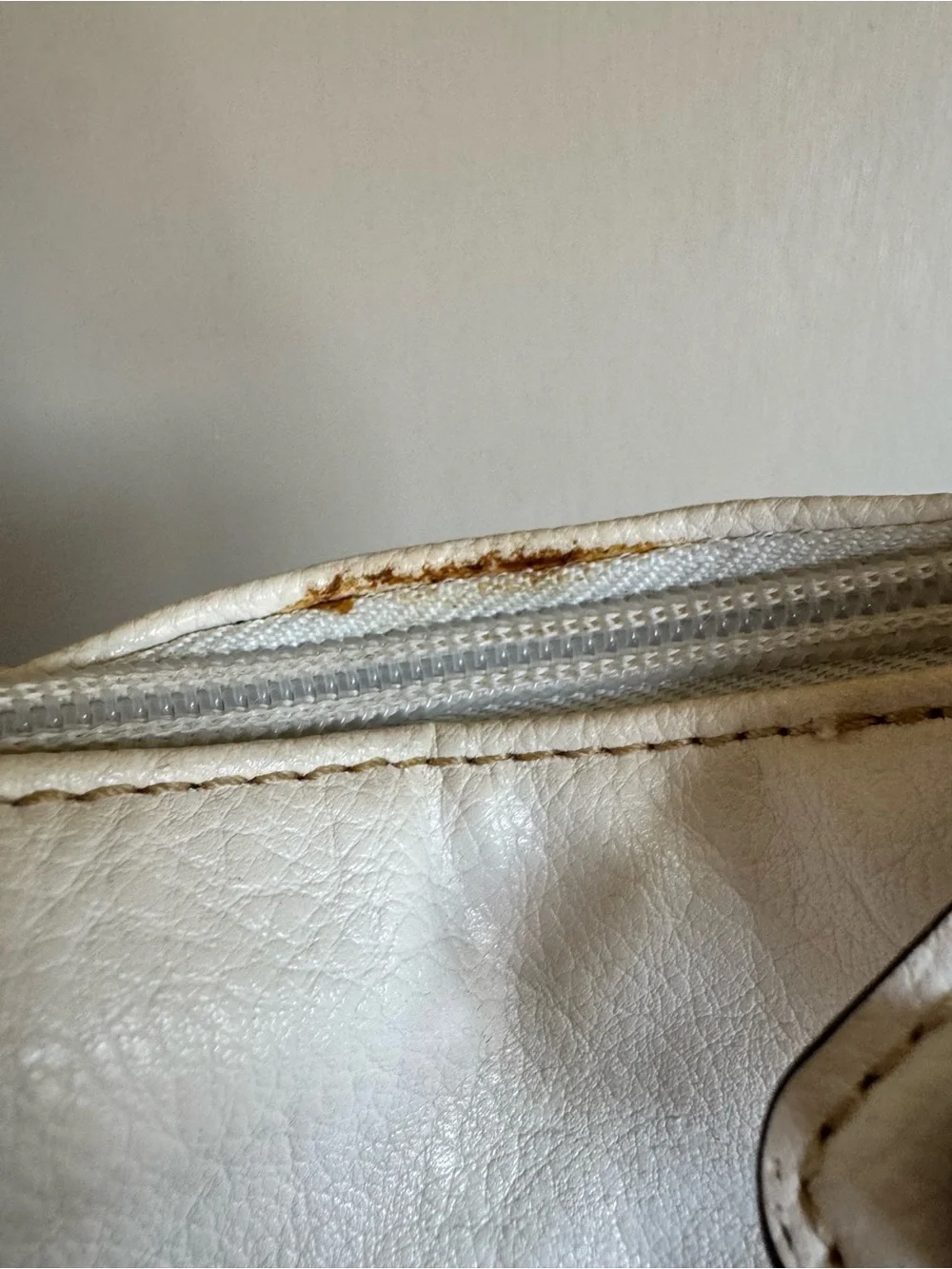 XOXO White Braided Handle Hobo Bag with Silver Hardware